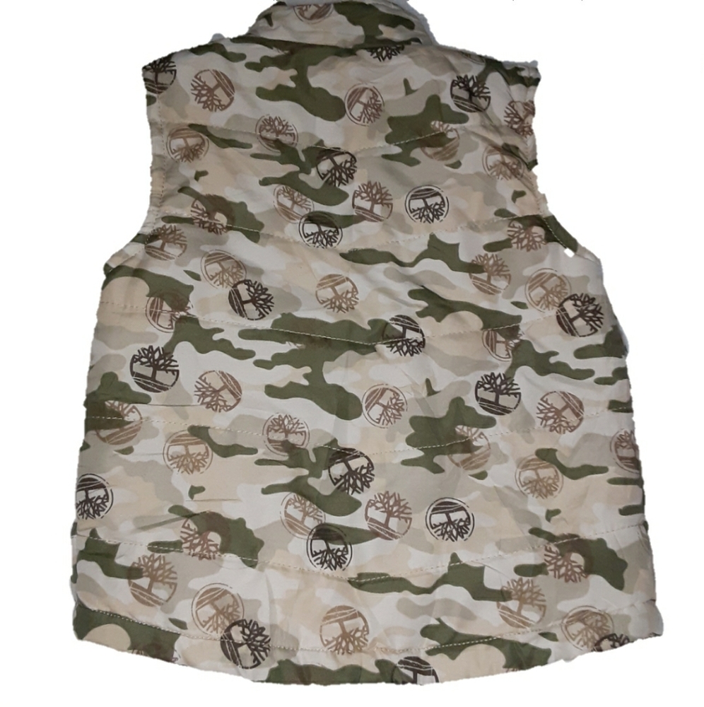 Timberland puffy vest camo size 3T - Picture 2 of 5